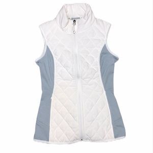 Athleta White & Gray Upside Vest